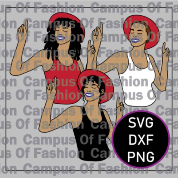 Download Black Woman Afro Straight Hair Locs Svg Dxf Png Etsy