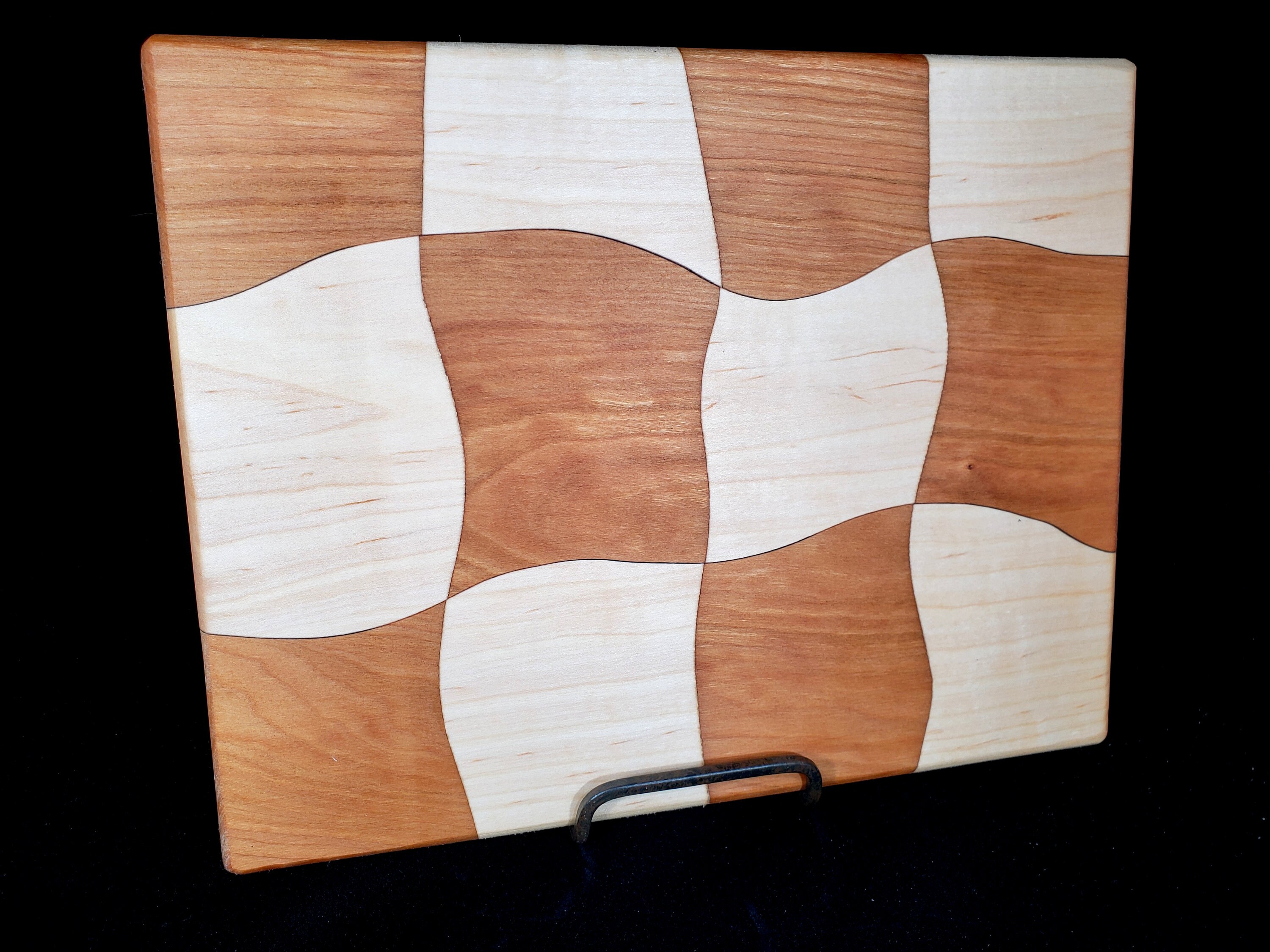 Crazy Cutting Board in Cherry and Maple Etsy.de