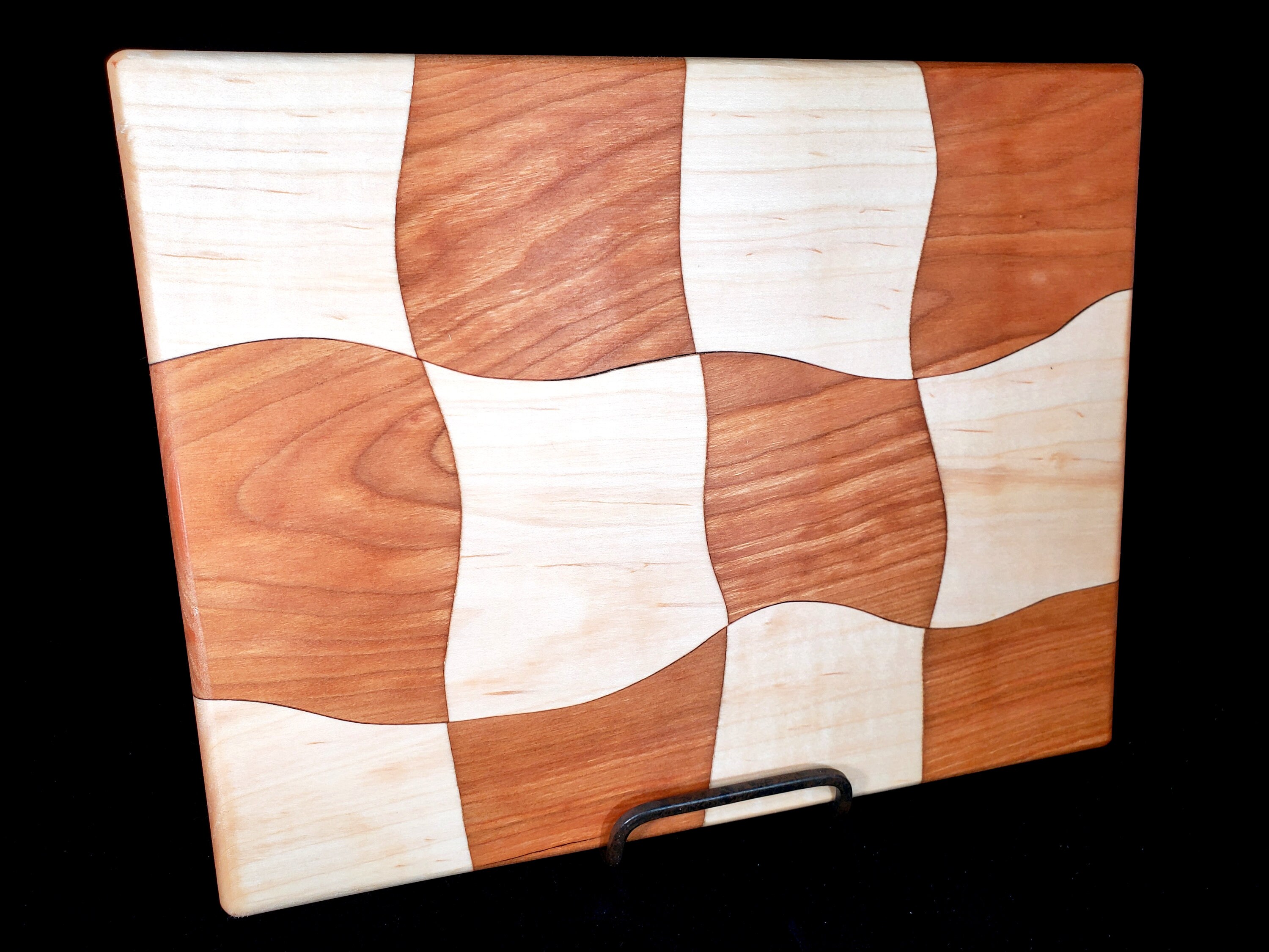Crazy Cutting Board in Cherry and Maple Etsy.de
