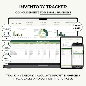 Inventory tracker for small business, Tracker for Materials and Products, Inventory Management, Inventory Log, Order Tracker, Sku Inventory