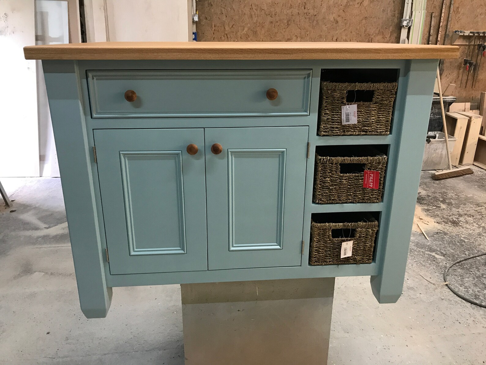 Kitchen Island With Wicker Baskets Etsy