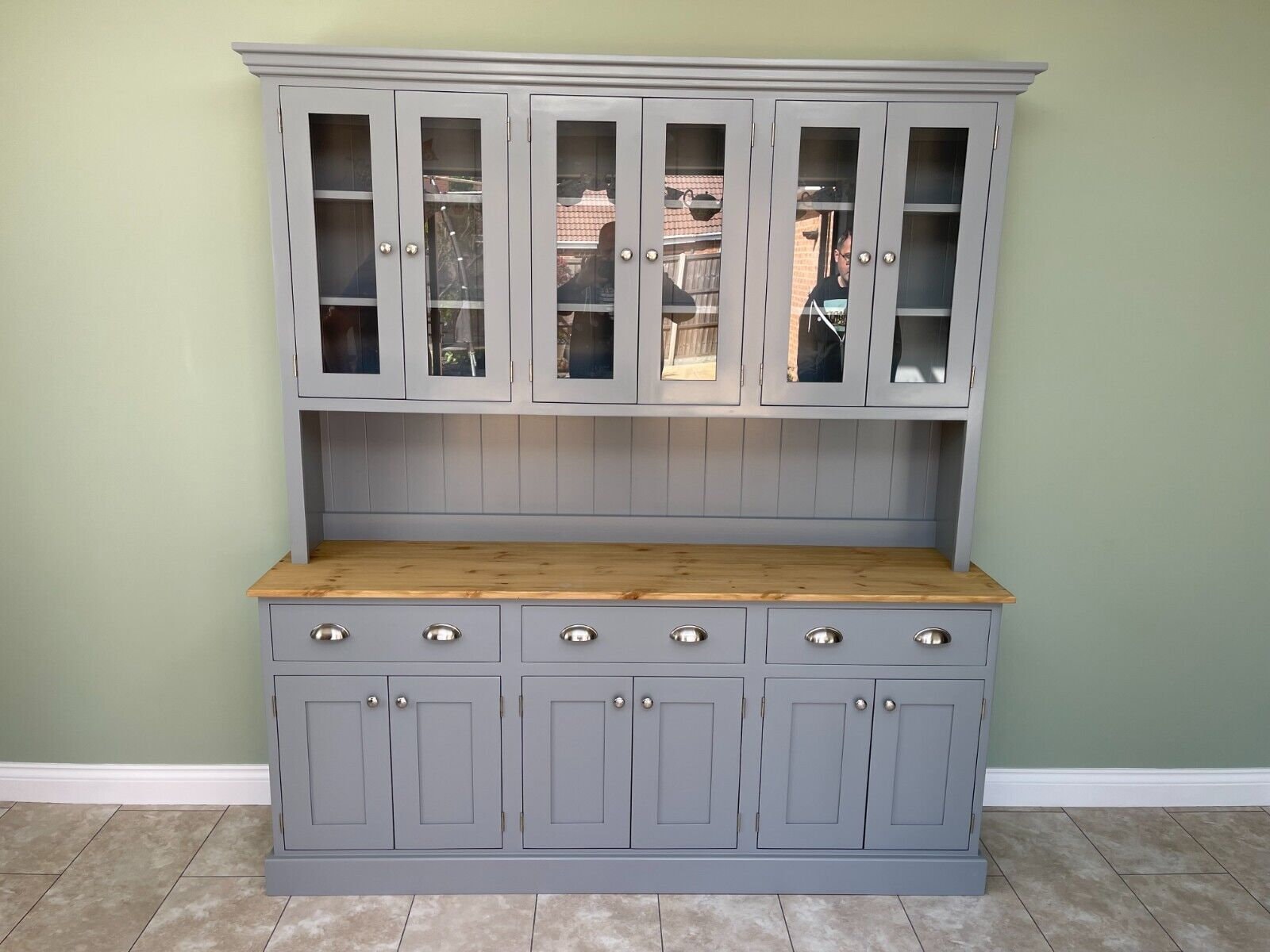 light grey welsh dresser Vintage Light Grey Ducal Welsh Dresser main image 1