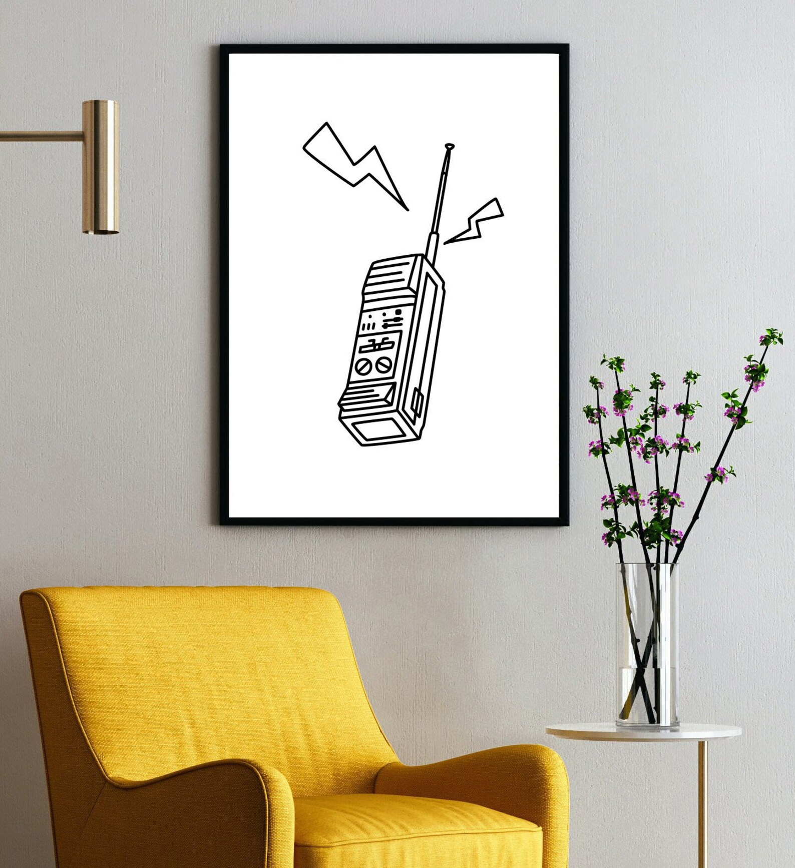 Stranger Things Walkie Talkie Line Art Netflix Hawkins Code Etsy