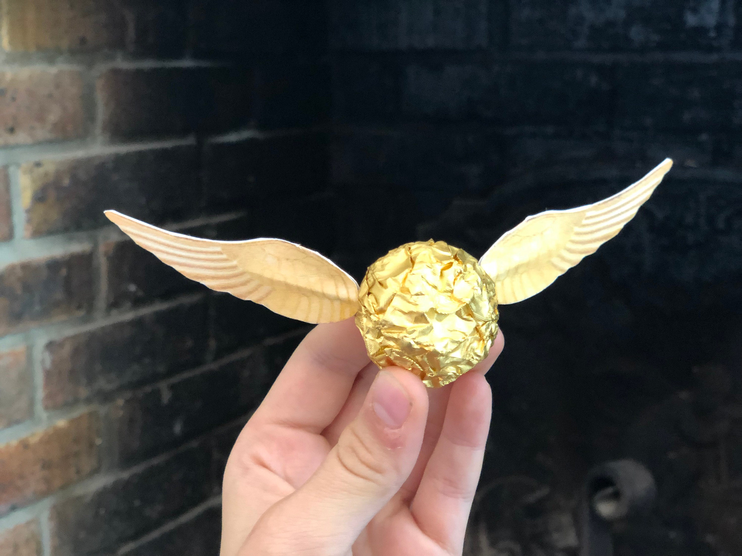 Golden Wings for a snitch printable Golden Wings for Ferrero Etsy
