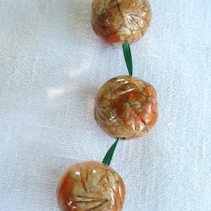 Handmade raku pottery beads, brutalist ceramic beads, Italy artisan jewelry supplies, rustic components for jewelry making, jewel accessory