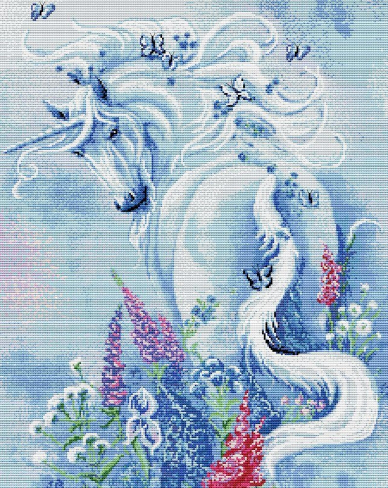 Схемы вышивки волшебные. Грациозный скакун Белоснежка. 1056-14 Грациозный скакун. Грациозный скакун вышивка крестом. Грациозный скакун вышивка Белоснежка.
