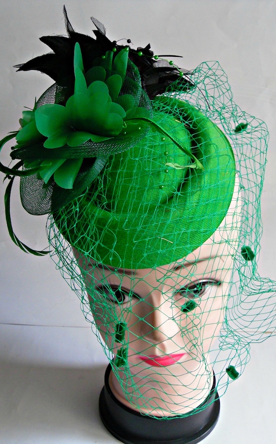 green hats and fascinators