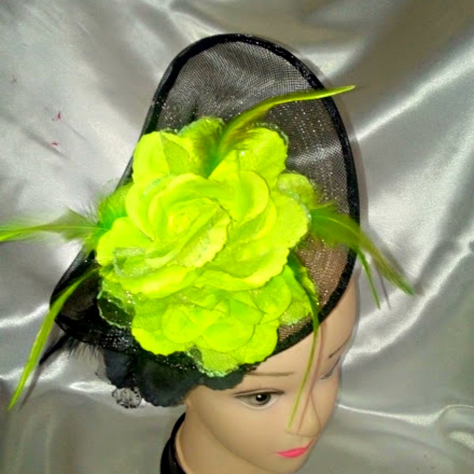 Unique fascinator sale gold silver black cream brown Etsy