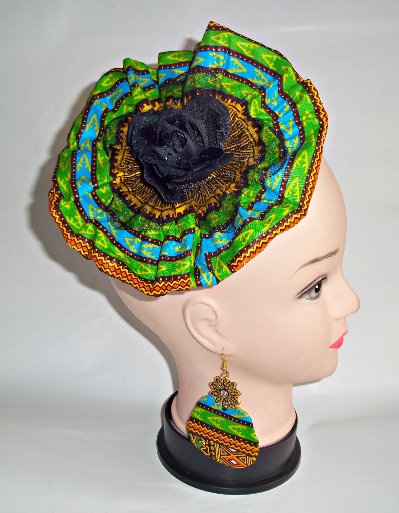Ankara fascinator Ankara fascinator hats wedding bridal Etsy