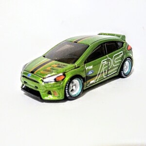 hot wheels ford focus rs green