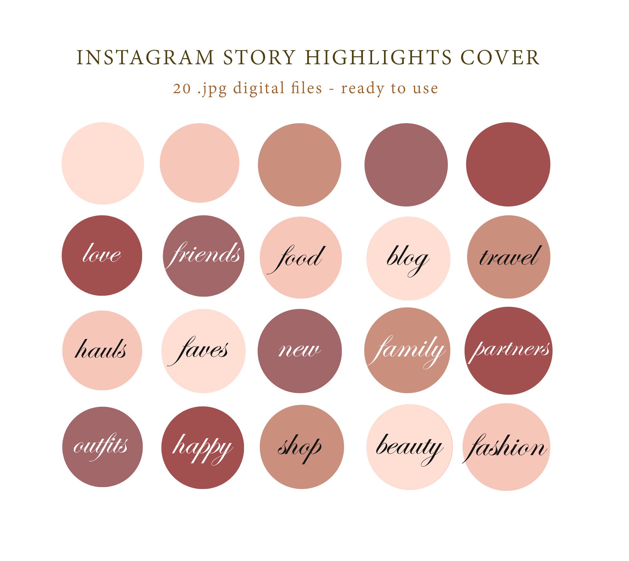 Neutral Colors Instagram Story Highlight Icons Instagram - Etsy
