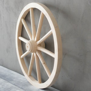 Ruota per carrello in legno Vintage Fatta a mano Onlywood immagine 1