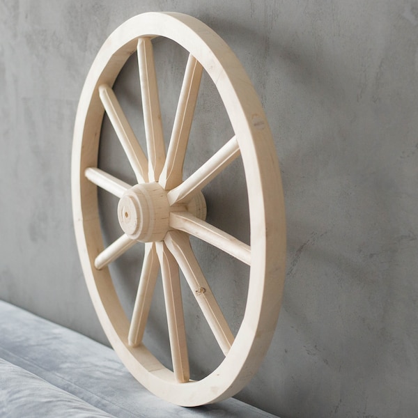 Roue de chariot en bois - vintage - Fait main - Onlywood