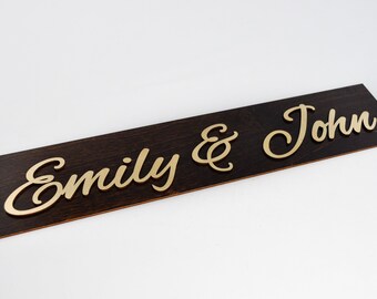 Car plate for a wedding, wooden license plates, wedding sign, car decoration, Just Married, Love, Mr & Mrs - Onlywood