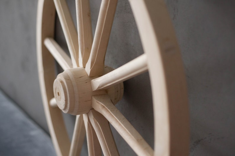 Wooden Cart Wheel Vintage Handmade Onlywood image 3