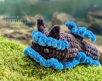 Gloomy nudibranch Tambja morosa crochet pattern