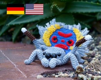 Peacock Spider Maratus speciosus Crochet Pattern Amigurumi