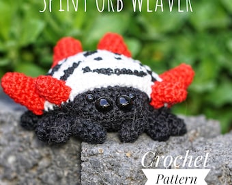 Spiny orb weaver Gasteracantha Crochet Pattern Amigurumi