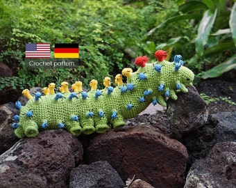 Cecropia Moth Caterpillar Crochet Pattern Silk Moth