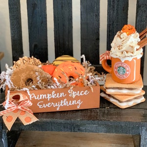 Faux Pumpkin Spice donuts. Fall Treats