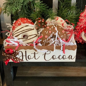 Faux hot cocoa donuts. Faux hot cocoa mini mug.