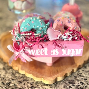 Pastel candy land faux donuts