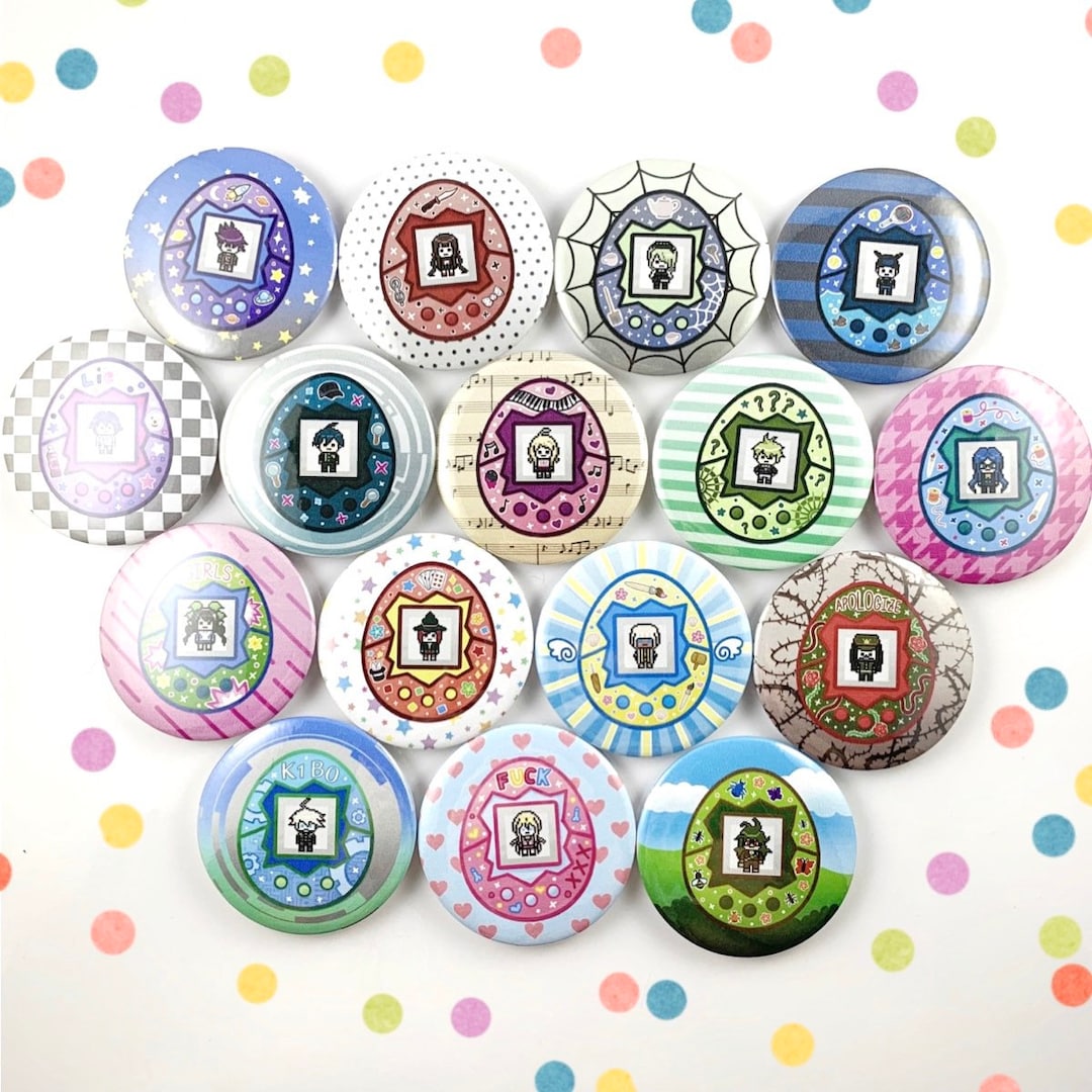 Buy 2 Get 1 FREE! Danganronpa V3 TAMAGOTCHI Buttons - 2.25