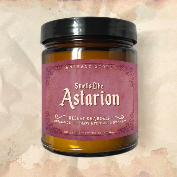 ASTARION Inspired Candle - BG3 - 8 oz Hand Poured Soy Blend Wax - Nerdy Anime Video Game Gift
