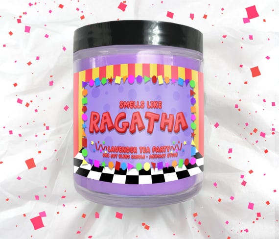 Circus Inspired RAGATHA Candle - 8 oz Hand Poured Soy Blend Wax - Video Game Nerdy Gift