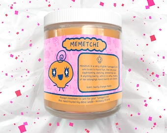 Memetchi - Tama Friends Candle - 8 oz Hand Poured Soy Blend Wax - Video Game Nerdy Gift