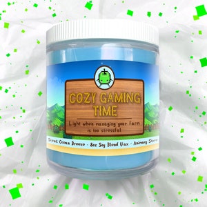 Cozy Gaming - Stardew Valley CANDLE! - 8 oz Hand Poured Soy Blend Wax - Video Game Nerdy Gift