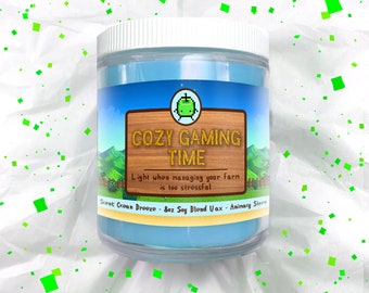 Cozy Gaming - Stardew Valley CANDLE! - 8 oz Hand Poured Soy Blend Wax - Video Game Nerdy Gift