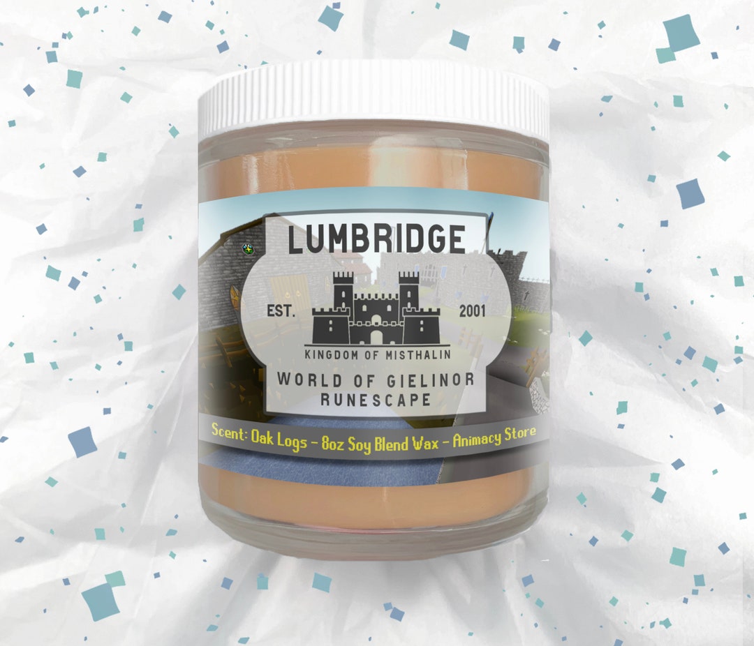 OSRS Lumbridge Candle Runescape 8 Oz Hand Poured Soy Blend Wax Video Game Nerdy Gift Etsy