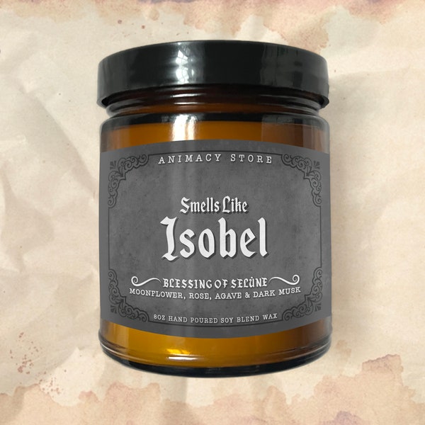 ISOBEL Inspired Candle - BG3 - 8 oz Hand Poured Soy Blend Wax - Nerdy Anime Video Game Gift