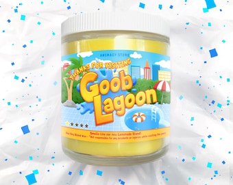 GOOB LAGOON - CaseOh Inspired Candle - 8 oz Hand Poured Soy Blend Wax - Video Game Nerdy Gift