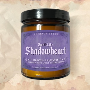 SHADOWHEART Inspired Candle - BG3 - 8 oz Hand Poured Soy Blend Wax - Nerdy Anime Video Game Gift