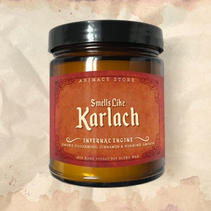 KARLACH Inspired Candle - BG3 - 8 oz Hand Poured Soy Blend Wax - Nerdy Anime Video Game Gift