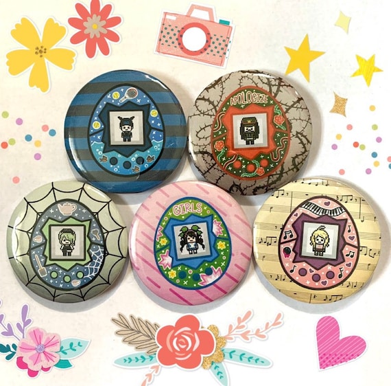 Buy 2 Get 1 FREE! Danganronpa V3 TAMAGOTCHI Buttons - 2.25