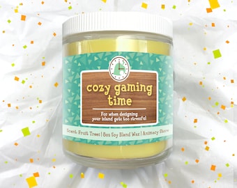 Cozy Gaming Time - Island Inspired - 8 oz Hand Poured Soy Blend Wax - Video Game Nerdy Gift