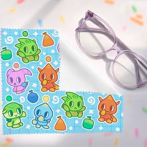 NEUTRAL CHAO - SA2B - Microfiber Glasses Cleaning Cloth - Video Game Nerdy Gift