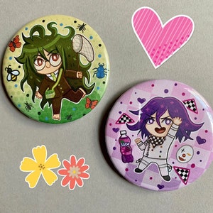 Buy 2 Get 1 FREE! Danganronpa V3 CHIBI Buttons - 2.25 inch Button! Anime Pin