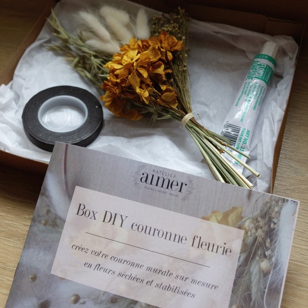 Kit DIY couronne de fleurs séchées sur mesure