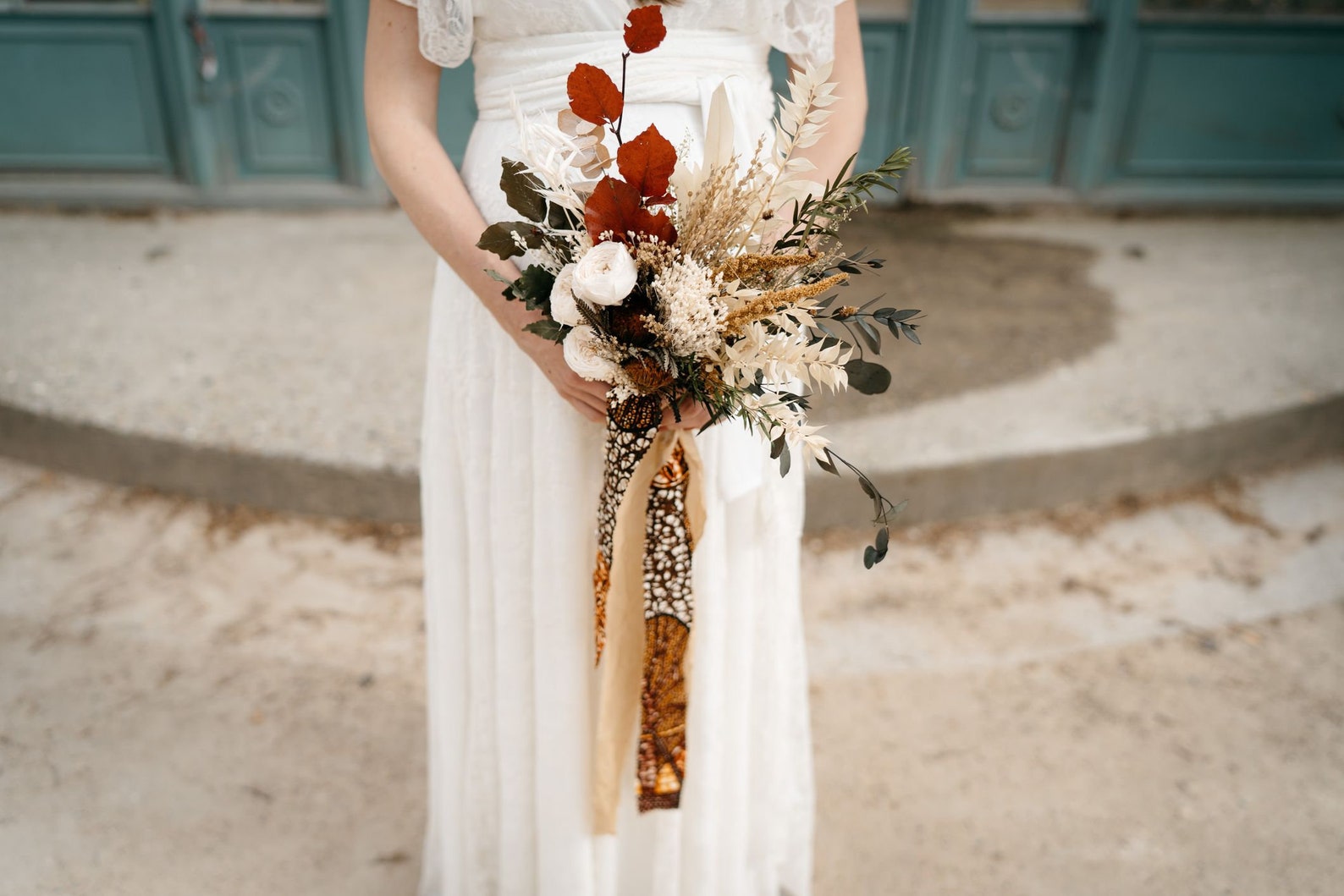 Bouquet de mariée en fleurs séchées sur mesure - Etsy France