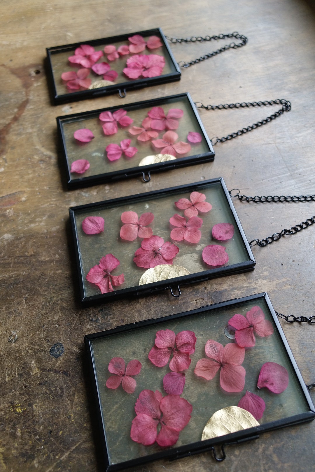 Cadre Tableau Vintage – Fleurs Séchées – 27 X 22 Cm – NEUF
