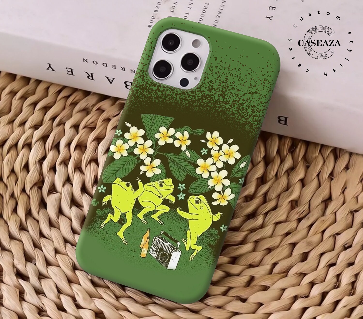 Froggy Phone Case Frog Mushroom Cover for Google Pixel 7A, 6, 7pro