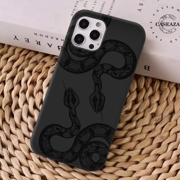 Black snake phone case Google Pixel 7 Pro Google Pixel 6A Google Pixel 5A 5G Google Pixel 4 3 2 Oneplus 10 pro OnePlus 9 Oneplus 8t csz352