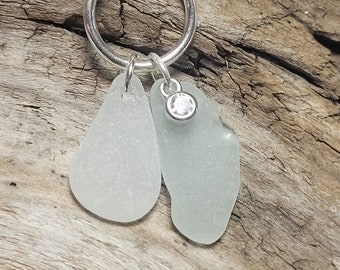 Blue sea glass, Genuine sterling silver chain, eco friendly , recycled jewelry,  beach theme jewelry,  for hee, gift for mom, nautical