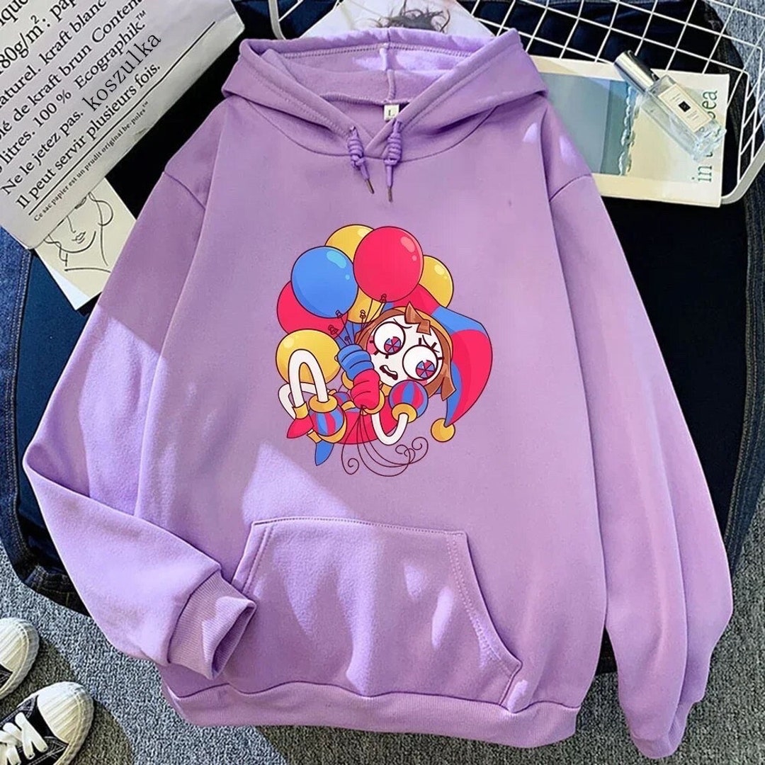 Funny Pomni Hoodie Digital Circus Hoodie Adults Hoodie Harajuku Anime Funny Pomni Hoodie Digital Circus Hoodie Adults Hoodie Harajuku Anime