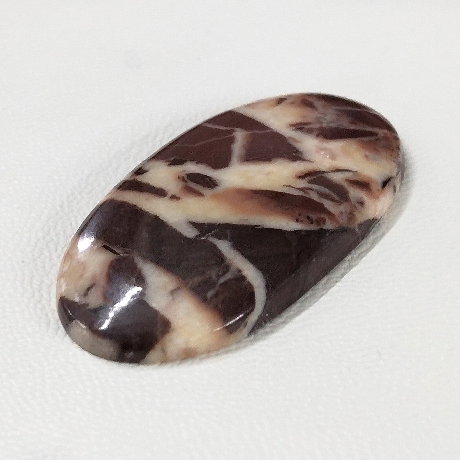 Natural Brown Zebra Jasper Cabochon Oval 46X24X5mm Gemstone Etsy