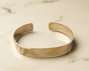 Vintage Style Brass Cuff Bangle, Wide Adjustable Bracelet - Etsy